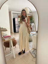 Vestido Asimétrico Beige