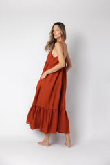 Vestido Aire Terracota