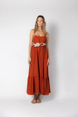 Vestido Aire Terracota