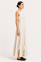 Vestido Asimétrico Beige
