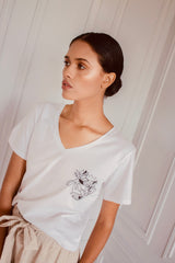 Camiseta Básica Mujer Algodon - Esencia T-shirt