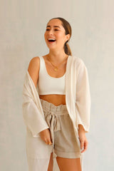 Short Mujer Lino Viscosa - Silencio Short