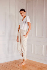 Silencio <br> Pantalón Mujer - Lino & Viscosa