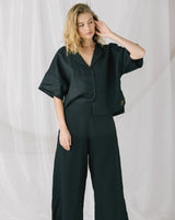 Blusa manga corta Agua Negra