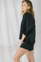 Blusa manga corta Agua Negra