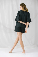 Blusa manga corta Agua Negra
