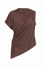 Blusa Asimétrica Café