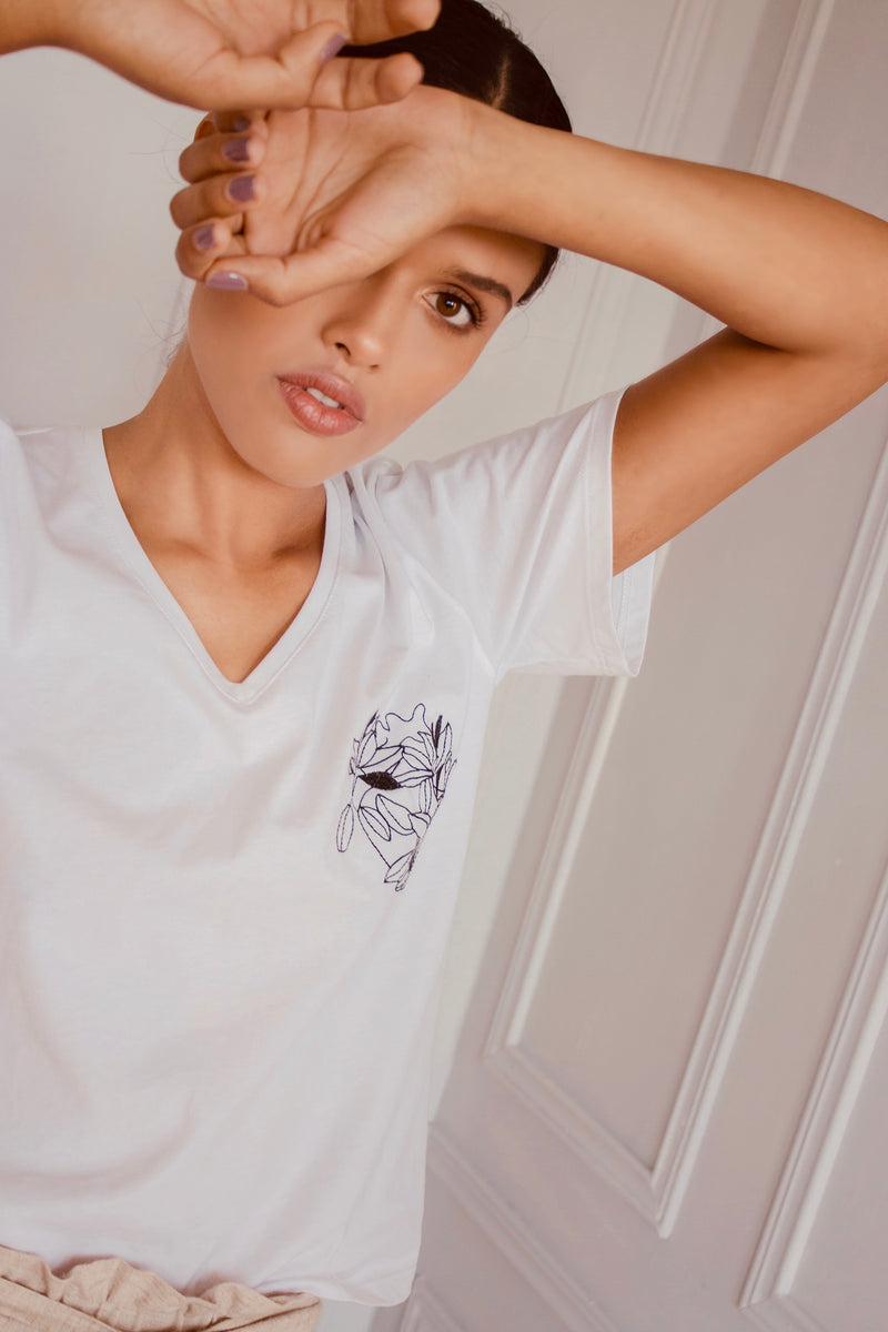 Camiseta Básica Mujer Algodon - Esencia T-shirt
