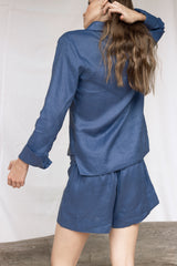 Blusa manga larga Marea Azul